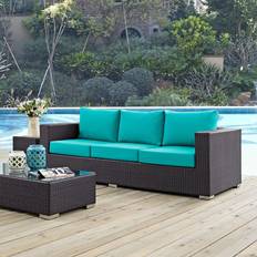 Aluminum Patio Furniture modway Convene Collection 88" Outdoor Sofa