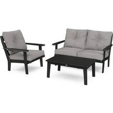 Black Outdoor Lounge Sets Polywood Lakeside Outdoor Lounge Set