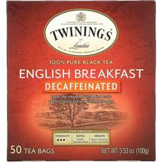 Twinings English Breakfast, Black Tea, Decaffeinated, 50 Tea