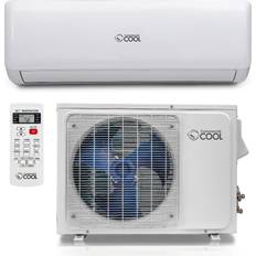 Air conditioner 1 ton Commercial Cool 12,000 BTU 1 Ton Ductless Mini Split Air Conditioner with Heat Pump 17 SEER, 220-Volt/60 Hz, White