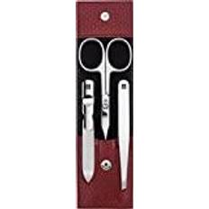 Zwilling CLASSIC 3-pcs Leather Snap fastener case red