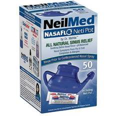 Naturale Aspiratori Nasali NeilMed NasaFlo Unbreakable Neti Pot with 50 Premixed Packets