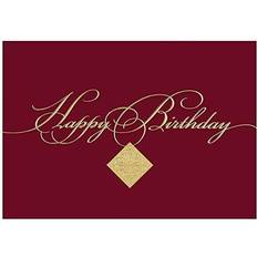 Birthdays Cards & Invitations Jam Paper Blank Birthday Card Sets Burgundy 25/Pack