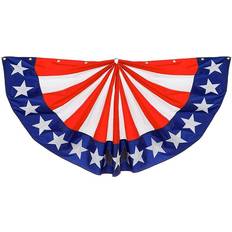 Party Garlands & Confetti Evergreen Flag Stars and Stripes Bunting Large 114 x 0.45 inches