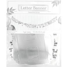 Silver Garlands Amscan Happy Anniversary Silver Large Foil Letter Banner