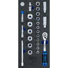 BGS Technic 4052 Tool Tray 1/3 Set 10 mm 26 pcs Head Socket Wrench