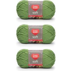 Red Heart Garn Red Heart Mjukt Guacamolefärgat Garn 3-pack 141 g