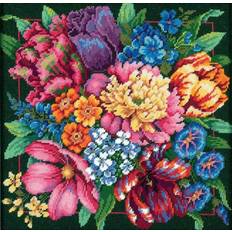 Needlepoint DIMENSIONS Needlepoint Kit, Floral Splendor, 14 x 14