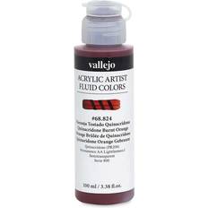 Vallejo Fluid Acrylic Quinacridone Burnt Orange, 100 ml