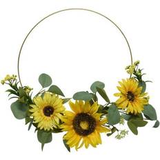 Geel Decoraties Sonnenblumenkranz Dekoring mit Eukalyptus D: 4