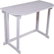 Tavolini da Balcone Garden Pleasure Tavolo Giardino In Legno Di Eucalipto 100x76 cm Bianco Tavolino da Balcone