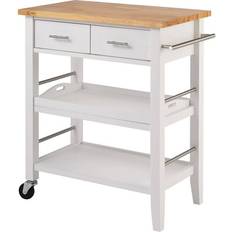 Trolley Tables Trinity White Kitchen Cart Trolley Table