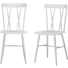 Boraam White Kitchen Chairs Boraam Savannah Metal Kitchen Chair 2