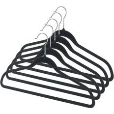 Fløjl Tøjkroge Whitmor 5PK Spacema Suit Hanger Black Coat Hook