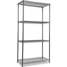 Furniture Alera Wire Starter Kit, Four-Shelf Shelving System