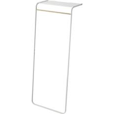 Noir Porte-manteaux Yamazaki Leaning Coat Hanger With Shelf White Porte-manteau