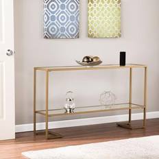 Gold Console Tables Southern Enterprises Glam Narrow Console Table