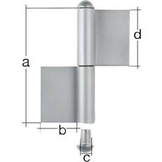 Plástico Kits de Construcción Bisagra doble 2350/K04/180 mm