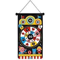 Janod Utomhusleksaker Janod Magnetic Carnival Dartboard Game Of Skill Teaches Agility Concentration 6 Darts Double-Sided Suitable for Ages 4 Up, J02083