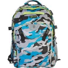 Camouflage Computertasker WHEEL BEE Freizeit-Rucksack Generation Z, Camouflage blau