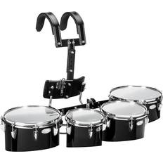 Drum Machines Sound Percussion Labs Birch Marching Quads With Carrier 8/10/12/13 White