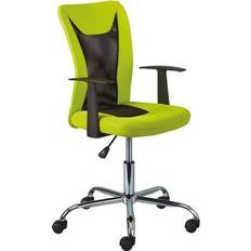 Inter Link À Roulettes Donny L 48 x P 55 x H 89-99 cm Vert Chaise de bureau