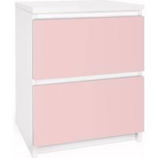 Malm Cassettiera 2x Tiroirs Couleur Rose Comò