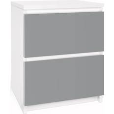 Malm Cassettiera 2x Tiroirs Couleur Gris Froid Comò