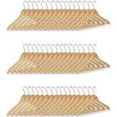 Appendini Relaxdays Set 48 Grucce Appendiabiti Marrone Appendino