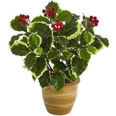 Natural Artificial Plants Nearly Natural 14-in. Holly Leaf Kunstig plante