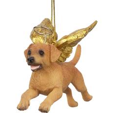 Design Toscano Tree Ornaments Honor The Pooch Golden Retriever Holiday Angel Figurine