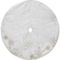 Gold Christmas Tree Skirts Northlight Gold and White Snowflake Embroidered Skirt Christmas Tree Skirt