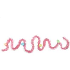 Plastic Easter Decorations Northlight 300 Pink Unlit Spring Tinsel Garland with Easter Decoration