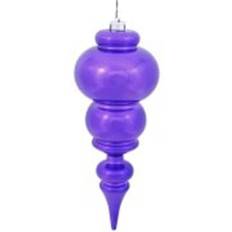 Purple Decorations Vickerman 14" Shiny Finial Ornament Christmas Tree Decoration