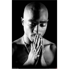 White Posters Trends International Tupac Praying Roll Poster