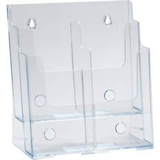 Azar Displays Two-Tier Four-Pocket Trifold Brochure Holder 252381