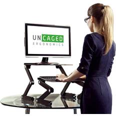 Standing desk Uncaged Ergonomics WorkEZ Standing Desk Converter