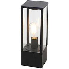 QAZQA Sort Stolpebelysning QAZQA Industriel udendørslampe Pullert