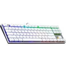 Purple Keyboards Cooler Master SK630 White Edition Cherry MX Low Profile RGB