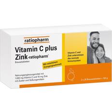 Vitamine & Nahrungsergänzung VITAMIN C PLUS Zink-ratiopharm Brausetabletten