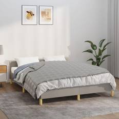 Piumoni vidaXL Grigia 120 x 180 cm 5 kg Tessuto Cod Mxl 66803 Coperta ponderata Grigio (180x120cm)