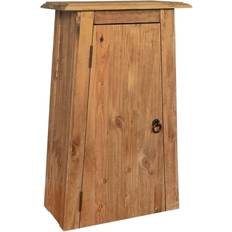 vidaXL Badezimmer-Wandschrank Recyceltes Massivholz Kiefer