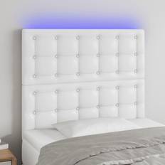 vidaXL LED konstläder Sänggavel