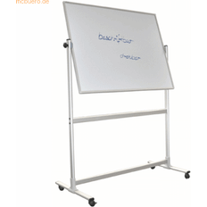 Whiteboard stativ Franken Stativ-Drehtafel Horizontalachse Lenkrollen feststellbar 150x1