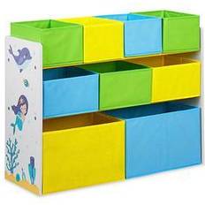 Librerie Relaxdays Scaffale Porta Giochi Con 9 Organizer 66 x 82.5 x 29.5 cm