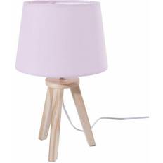 Børneværelse Atmosphera Bordlampe Sengelampe Med Pink Lampeskærm 31 cm Natlampe