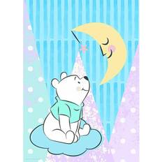 Komar Disney Wandbild Winnie Pooh Moon Kinderzimmer, Babyzimmer, Dekoration, Kunstdruck