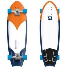 Skateboards Hydroponic Fish Complete Cruiser Skateboard Radikal Orange Navy Orange/White/Blue