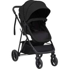 vidaXL Barnvagn 2-i-1 antracit