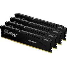 Kingston 128 GB Memorias RAM Kingston FURY Beast DDR5 5200MHz 4x32GB (KF552C40BBK4-128)